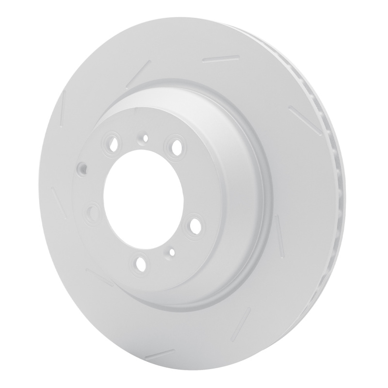 Porsche Panamera Brake Rotor (1) - Right Rear - R1 Concepts - Slotted Carbon Alloy GeoMET - `18-`23